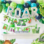 Globo ROAR plateados 34cm